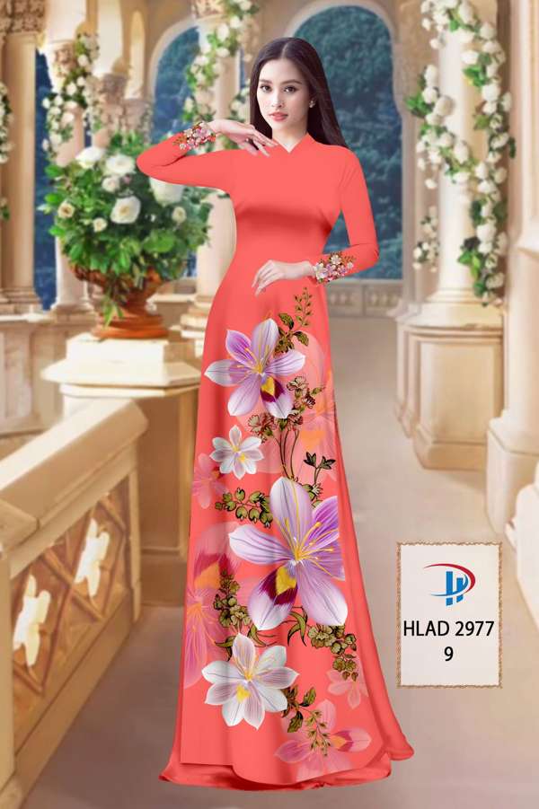 Vải Áo Dài Hoa In 3D AD HLAD2977 15